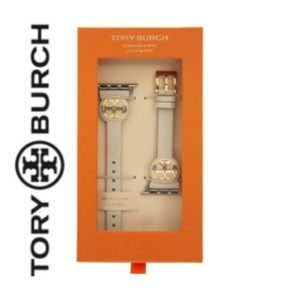 NIB Exclusive TORY BURCH Miller Leather Band for Apple Watch